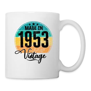 Millésime fabriqué en 1953 Année de naissance 1953 Anniversaire - Mug blanc - blanc - Droite