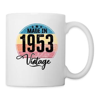 Millésime fabriqué en 1953 Année de naissance 1953 Anniversaire - Mug blanc - blanc - Droite