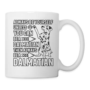 Drôle de dicton dalmate - Mug blanc - blanc - Droite