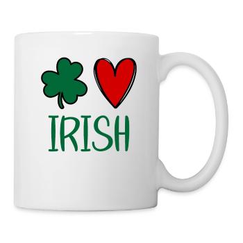 St Patricks Day Accessories Ireland Shamrock Decoration - Mug - white - Right
