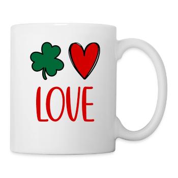 St Patricks Day Accessories Ireland Shamrock Decoration - Mug - white - Right