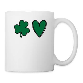 Accessoires de la Saint-Patrick Irlande Shamrock Décoration - Mug blanc - blanc - Droite