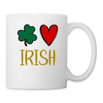 Accessoires de la Saint-Patrick Irlande Shamrock Décoration - Mug blanc - blanc - Droite