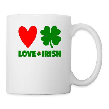 Accessoires de la Saint-Patrick Irlande Shamrock Décoration - Mug blanc - blanc - Droite