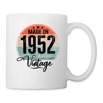 Millésime fabriqué en 1952 Année de naissance 1952 Anniversaire - Mug blanc - blanc - Droite