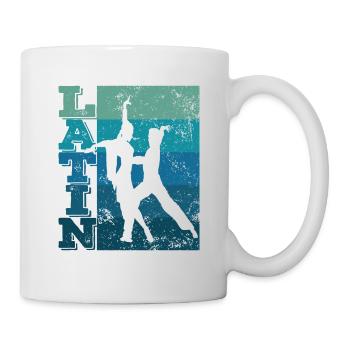 Latin Dance Couple Retro Dancers - Mug - white - Right