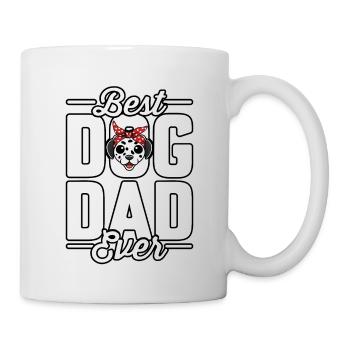 Best dad dog ever - Tasse - Weiß - Rechts