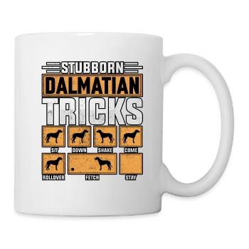 Astuces dalmates tenaces - Mug blanc - blanc - Droite