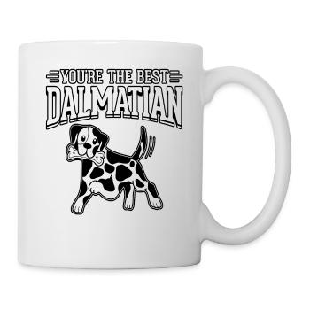 You're the best dalmatian - Tasse - Weiß - Rechts