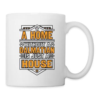 Une maison sans dalmatien n’est qu’une maison - Mug blanc - blanc - Droite