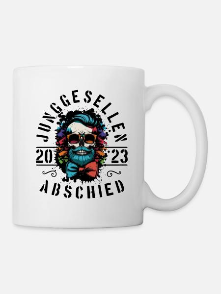 Junggesellenabschied 2023 Jga Totenkopf - Tasse - Weiß