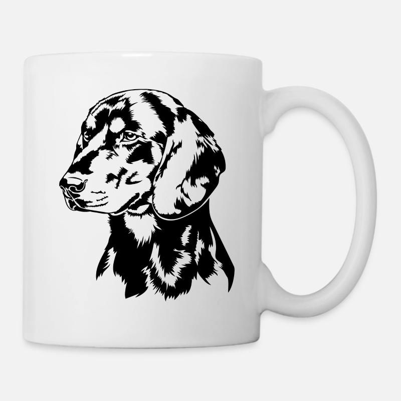 Schwarzwildbracke Portrait Hunde Jagdhund Wilsigns - Tasse - Weiß