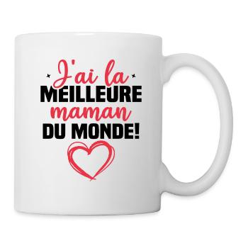 J ai la meilleure maman du monde - Mug blanc - blanc - Droite
