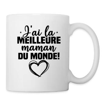 J ai la meilleure maman du monde - Mug blanc - blanc - Droite