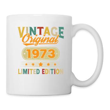 1973 Vintage Original 1973 Geburtstagsgeschenk - Tasse - Weiß - Rechts