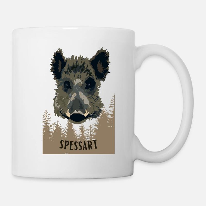 Spessart Wildschwein - Tasse - Weiß