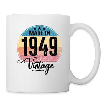 Vintage Made in 1949 Year of birth 1949 Birthday - Mug - white - Right