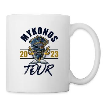 Mykonos 2023 Skeleton - Mug - white - Right