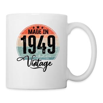 Vintage Made in 1949 Year of birth 1949 Birthday - Mug - white - Right