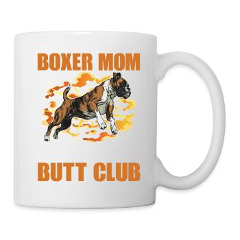 Boxer Mom Wiggle Butt Club - Mug - white - Right