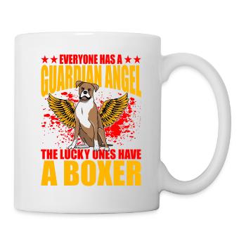 Everyone has a guardian Angel Boxer - Tasse - Weiß - Rechts