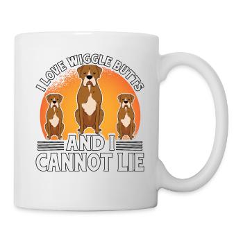 I love Wiggle Butts and I cannot Lie Boxer - Mug - white - Right