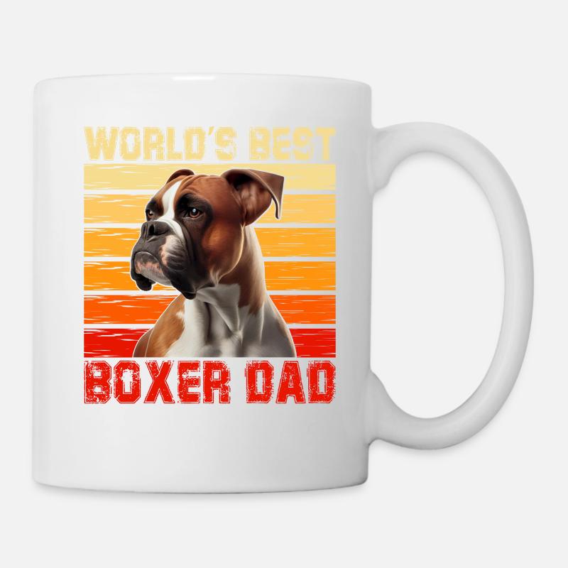 World's best Boxer Dad - Tasse - Weiß