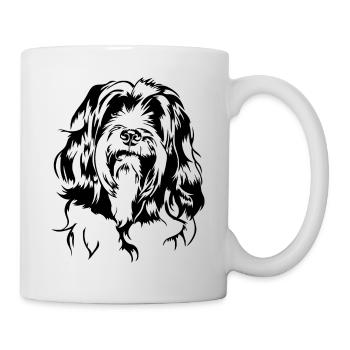 Tibetan Terrier Portrait Dog Portrait Dog Wilsigns - Mug - white - Right