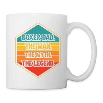 Boxer Papa l’homme le mythe la légende - Mug blanc - blanc - Droite