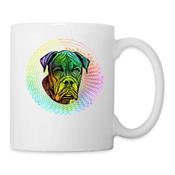 Boxer Retro - Tasse - Weiß - Rechts