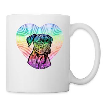 Boxer Retro - Tasse - Weiß - Rechts