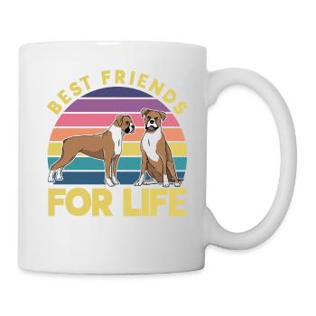 Best friends for Life Boxer - Mug - white - Right