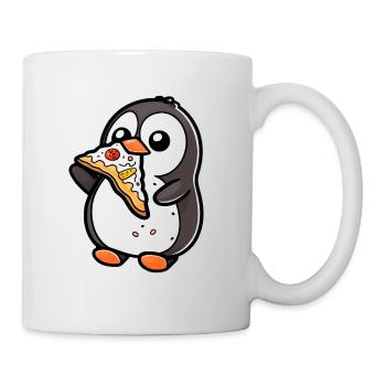 Penguin with Pizza Pizza Lovers - Mug - white - Right