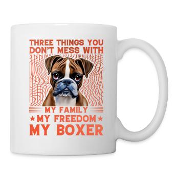 Three things you don't mess with - Mug - white - Right