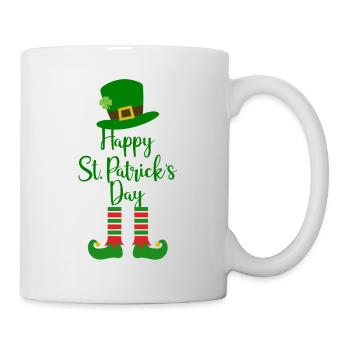 Accessoires de la Saint-Patrick Irlande Shamrock Décoration - Mug blanc - blanc - Droite