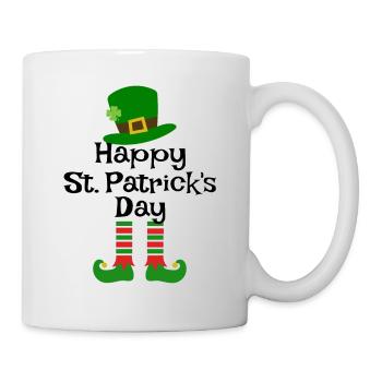 St Patricks Day Accessories Ireland Shamrock Decoration - Mug - white - Right