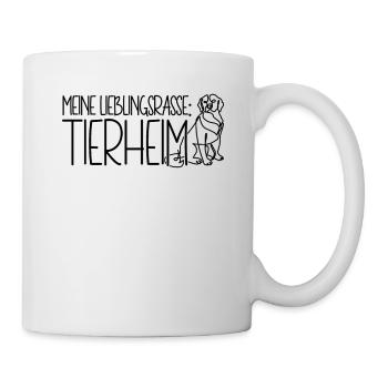 Tierschutz Hund Meine Lieblingsrasse Tierheim - Tasse - Weiß - Rechts