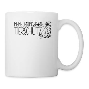 Tierheim Hund Meine Lieblingsrasse Tierschutz - Tasse - Weiß - Rechts