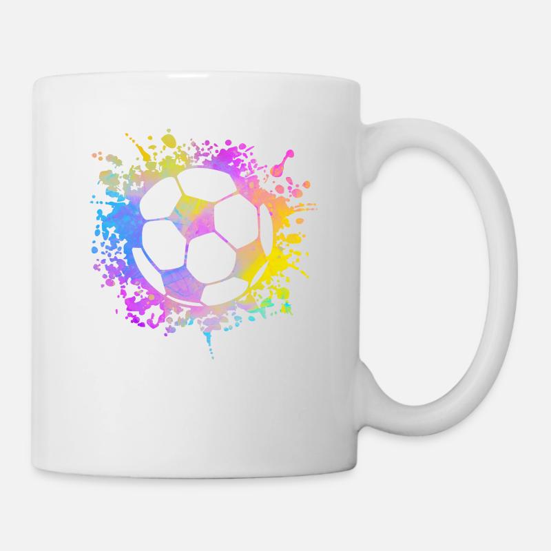 Fußball Ball Aquarell Trainer Fußball - Tasse - Weiß
