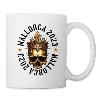 Majorque 2023 Crâne - Mug blanc - blanc - Droite