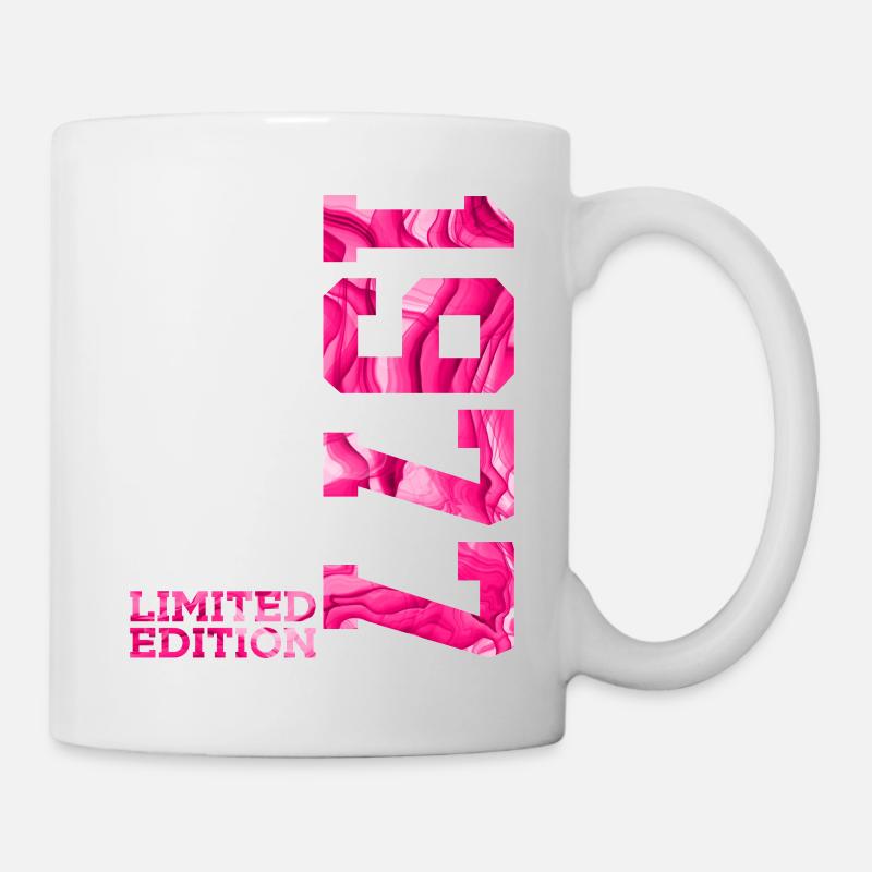 49. GEBURTSTAG PINK LIMITED EDITION 1977 - Tasse - Weiß