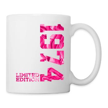 52E ANNIVERSAIRE ÉDITION LIMITÉE ROSE 1974 - Mug blanc - blanc - Droite