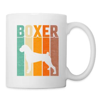Boxer Retro - Tasse - Weiß - Rechts