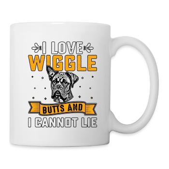 I love wiggle butts and I cannot lie - Mug - white - Right