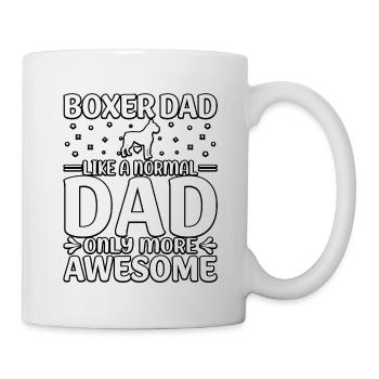 Boxer dad like a normal dad only more awesome - Mug - white - Right
