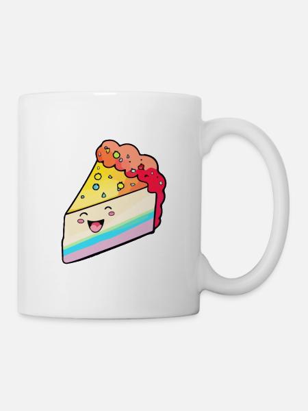 Käsekuchen Cake - Tasse - Weiß