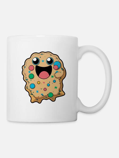 Kekse Comic - Tasse - Weiß