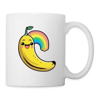 Banane Comic - Tasse - Weiß - Rechts