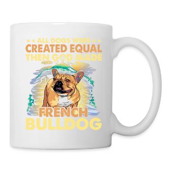 Langage drôle de bouledogue français - Mug blanc - blanc - Droite