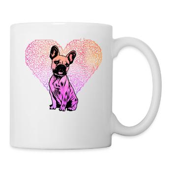 Bouledogue français - Mug blanc - blanc - Droite